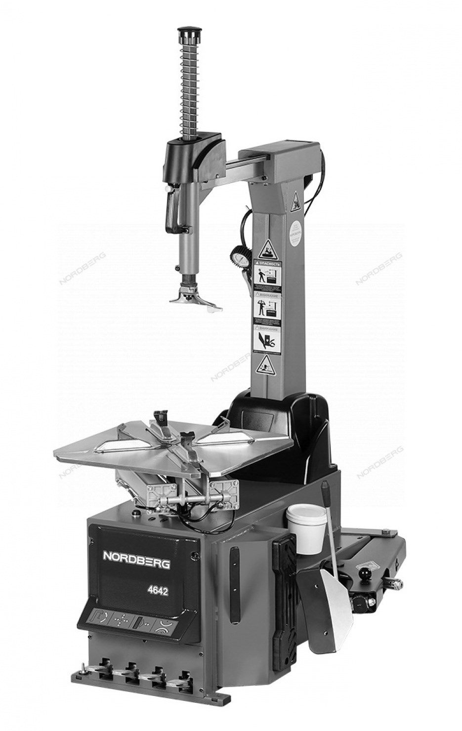 Автоматический шиномонтажный станок NORDBERG 4642, 2 скорости, зажимы 14-27&quot;, 380 В (Серый)